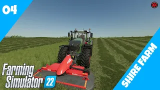 FS22 | Shire Farm/Timelapse | EP.04 | Gather the last straw in the barn and start mowing grass |