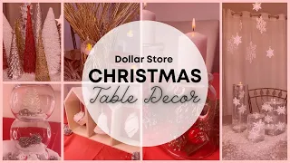 DIY Christmas Table Decorations Ideas | All From The Dollar Store!