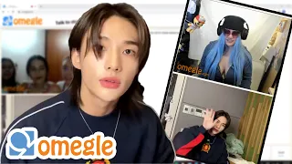 Stray Kids Hyunjin Handsome Boy Reactions on Omegle