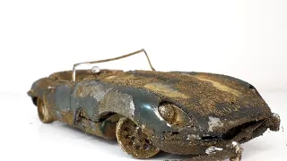 Restoration Abandoned Jaguar E Type Model Car #shorts