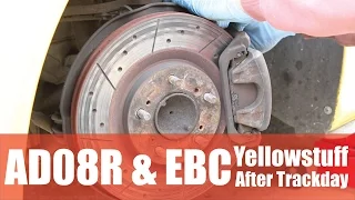 Shocking EBC Yellowstuff Pads after Track Day! AD08R Tyres are Good! - PerformanceCars