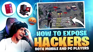 🥵😱HOW TO EXPOSE HACKERS🤬 IN FREE FIRE ⚡PC AND MOBILE📳 BOTH PLAYERS💀🔥 FREE FIRE IN TELUGU  #dfg