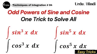 integration of trigonometric functions (Odd Powers of Sine and Cosine)