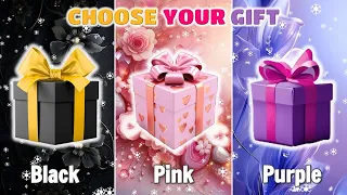 Choose your gift box 🎁 3 gift box challenge🎀Black, Pink and Purple 💌 Sanrio Edition 🖤🩰💟