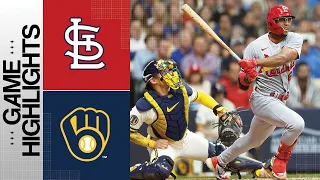 Cardinals vs. Brewers Highlights (9/26/23) | MLB Highlights