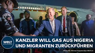 STAATSBESUCH IN NIGERIA: Kanzler Scholz spricht über Migration und Energie