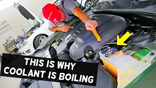 WHY COOLANT IS BOILING IN THE COOLANT TANK RESERVOIR ON A CAR