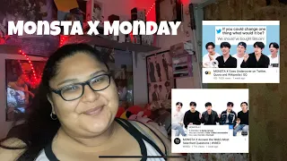 My Reaction to Monsta X goes undercover & Monsta X answers most searched questions. [reupload]