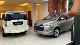 Toyota Innova Crysta & Mahindra Scorpio | Diecast Model Cars | Miniature Automobiles