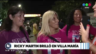 Ricky Martin hizo vibrar a todo el público en su primera noche en Villa María