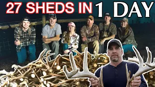 GIANT Match Set!! 27 Sheds in 1 Day! Virginia shed hunting PRIVATE LAND