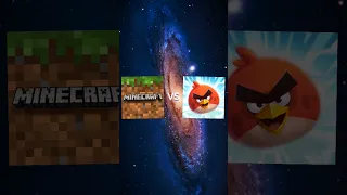 Minecraft vs Angry Birds || #minecraft #angrybirds