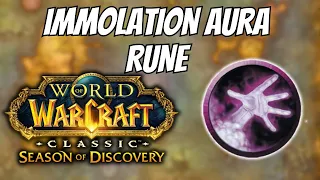 Immolation Aura Rune Location for Warlocks | Phase 3 Season of Discovery