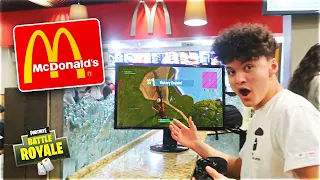 15 Year Old Kid Wins Game Of Fortnite In McDonald’s
