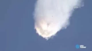 Watch moment SpaceX rocket explodes after liftoff