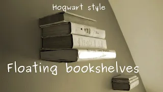 How to make levitating (invisible)  bookshelf (on the wall) - easy DIY project