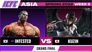 Infested (Fahkumram) vs Kuzin (Devil Jin) Grand Finals - ICFC TEKKEN Asia: Spring 2022 - Week 5