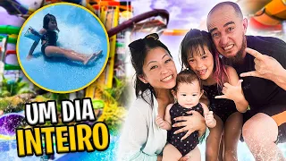 UM DIA INTEIRO NO PARQUE AQUÁTICO COM A FAMÍLIA!! | YU e FAMÍLIA