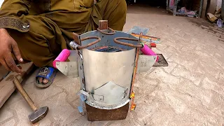 Amazing Talent of Crafting Compact Metal Stove