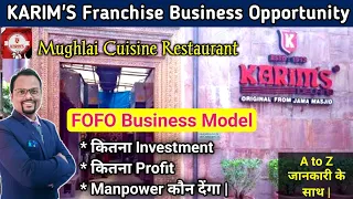 Karim's franchise | Mughlai cuisine Restaurant | Karim's Restaurant Franchise 2022 | #restaurant