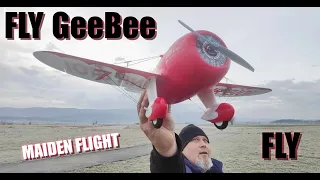 UMX Gee Bee R-2 BNF Basic with AS3X and SAFE Select MAIDEN FLIGHT