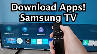 How to Download Apps on Samsung Smart TV!