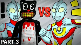 Cerita Akhir Pertarungan Cartoon Cat VS Ultraman Upin Ipin || DRAWSTORY