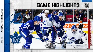 Lightning @ Maple Leafs 11/4/21 | NHL Highlights