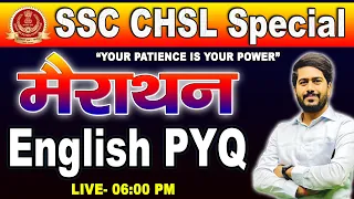 #SSC #chsl SPECIAL English Marathon LIVE at 6:00 PM by Priyanshu Sir #english