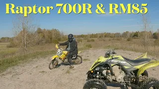 Exploring New Trails with Raptor 700R & RM85|Fall Trail Riding 2021 #savesportquads