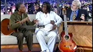 Gilberto Gil e Milton Nascimento no programa do Jô