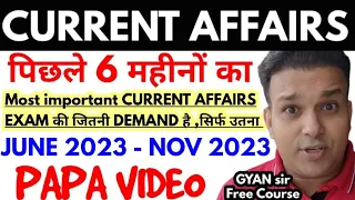 last 6 months current affairs PAPA VIDEO studyforcivilservices uppsc 2024 pcs ro aro beo ukpsc hcs