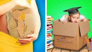 Fake Pregnant Belly Prank at School! School Pregnancy Situations, Funny Moments by Crafty Panda Fun