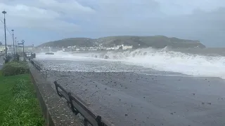 MASSIVE WAVES at Llandudno Promenade 09/04/2024