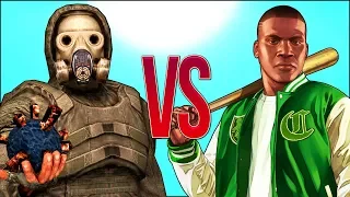 СТАЛКЕР VS ГТА | СУПЕР РЭП БИТВА | GTA Online Game ПРОТИВ Stalker 2 Игра