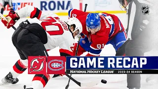 Devils @ Canadiens 10/24 | NHL Highlights 2023