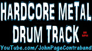 Heavy Thrash Hardcore Metal Drum Backing Track 95 bpm