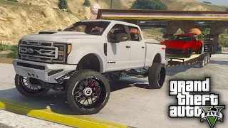 GTA 5 Real Hood Life #101 Ford F350 Gets 8" Lift on Fuel Forged Rims! (GTA 5 Hood Life Mods)