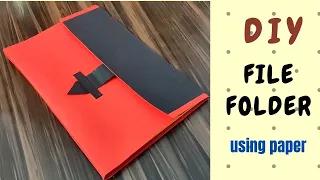How to make File Folder | DIY Documents organiser | Handmade File using paper