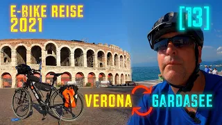 [13] E-Bike Tour von Verona nach Garda am Gardasee  - E-Bike Urlaub 2021 - weiterer Hitzerekord