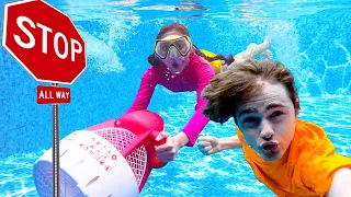 Ellie and Jimmy Dive into the Ultimate Swimming Pool Challenge! | Ellie Sparkles | WildBrain Zigzag