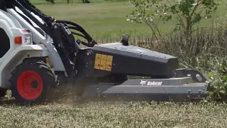 Bobcat Brushcat Rotary Cutter Attachment Walkaround