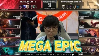 [MEGA EPIC] Faker Plays Twisted Fate - SKT VS RNG Highlights - 2019 Worlds Group Stage D2