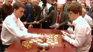 Magnus Carlsen's touch-move rule violation against Savchenko