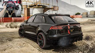 Mansory Audi RSQ8 - Logitech G29 Realistic Driving | GTA 5 Gameplay