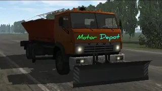 Чистим дороги от снега по Серповской области. Маршрут 2. Motor Depot