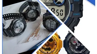 Экспресс обзор Casio G-Shock GA-300, Casio AE-1500WHX military милитари стиль и  Casio TRT-110!