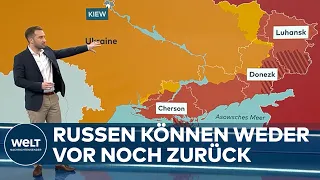 UKRAINE-KRIEG: Russen werden umzingelt - Ukraine erobert immer mehr Gebiete zurück | WELT ANALYSE