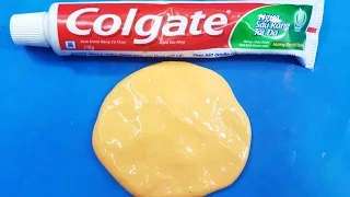 DIY Colgate Toothpaste Slime with Salt!! 2 INGREDIENT SLIME