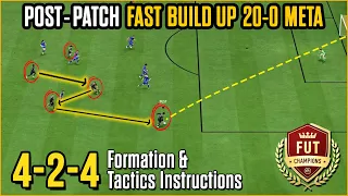 BEST 20-0 META 4-2-4 FORMATION & CUSTOM TACTICS instructions and tips! | EA FC24 Ultimate Team #fc24